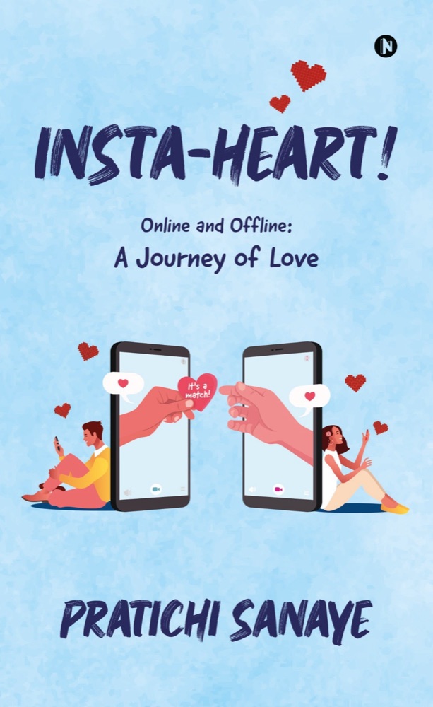 Insta–Heart book cover - romance novel by Pratichi Sanaye